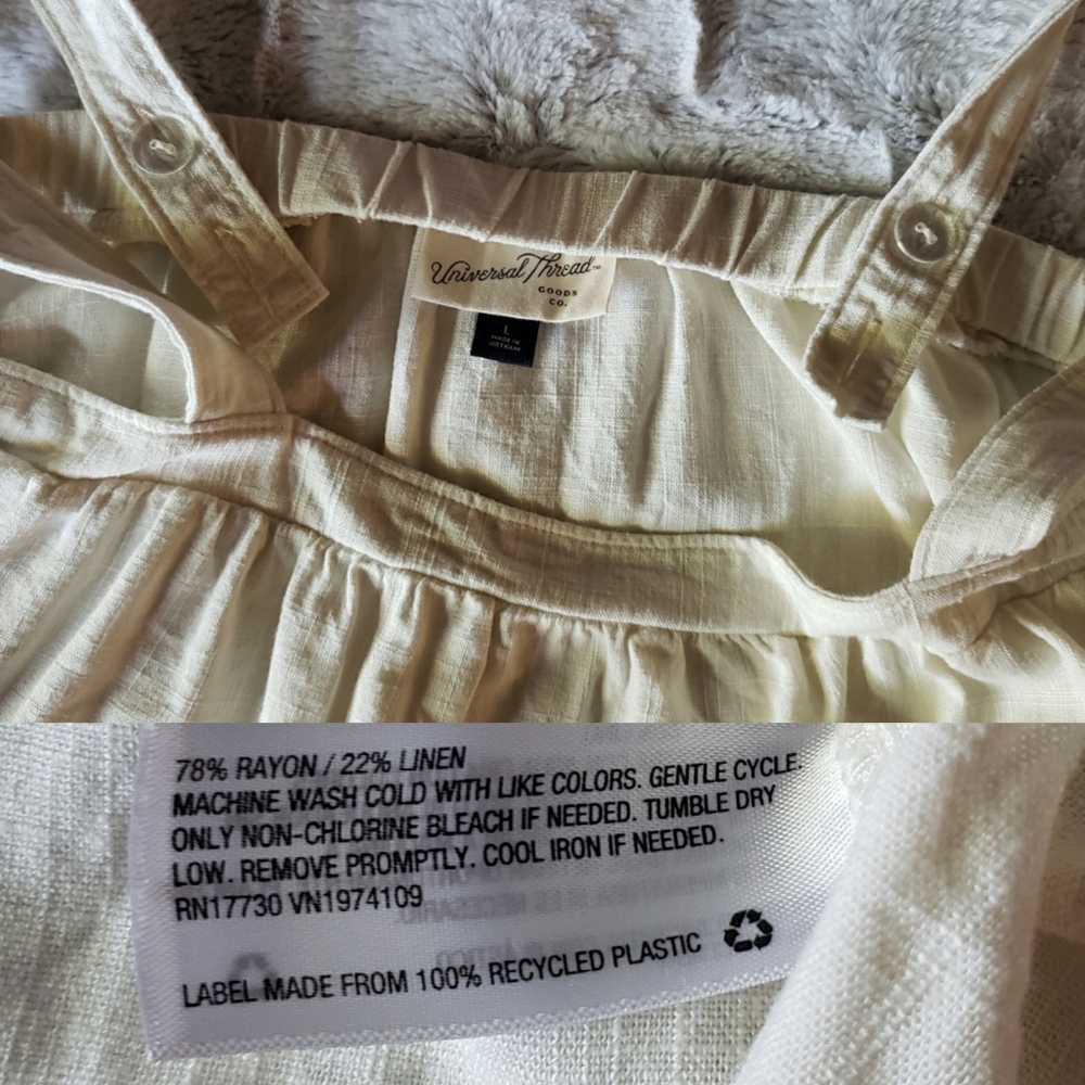 Universal Thread Ivory Side Button Cami Top - Picture 5 of 6